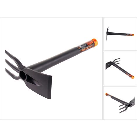 Houe combinée Fiskars 320x200mm pour le désherbage (1/5)