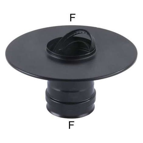 Rosone Inox 10 Guarnizione Nero Pellet 300 Maral (1/2)