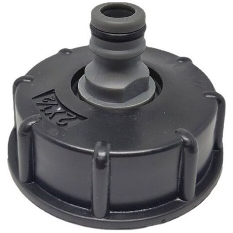 S606 Coarse Thread Fitting, IBC Container Accessories, Garden Hose Fitting, Flat Ring Fitting 4/5 Inch 1 (1/3)