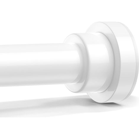 Tringle rideau sans percage extensible 79-200 cm blanche (1/5)