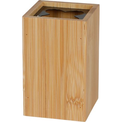 BURI Bambus Zahnbürstenhalter Zahnputzbecher Zahnbürsten Aufbewahrungsbox Badezimmer (1/2)