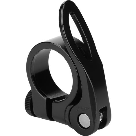 Tige de selle en alliage d'aluminium pour vélo de route et VTT, collier de serrage rapide noir (1/5)