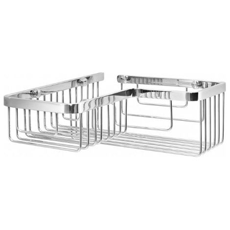 Lineabeta - Cestino portaoggetti doccia angolare L.26,5/20,5 cm