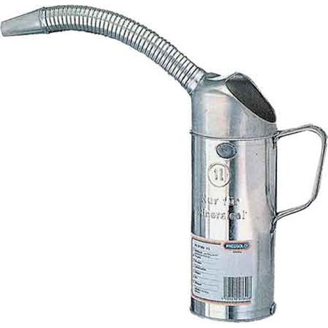 PRESSOL Caraffa in lamiera d'acciaio per olio minerale con