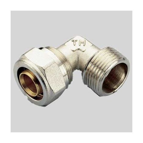 RACCORDO A COMPRESSIONE CURVO MASCHIO TIEMME  20 x 3/4     TIEMME