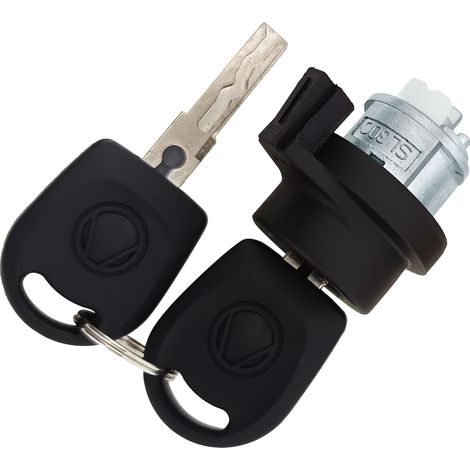 Compatible with Volkswagen New Santana and Skoda ignition lock cylinders, 2 keys 107905855CF 8E0905855A (1/4)