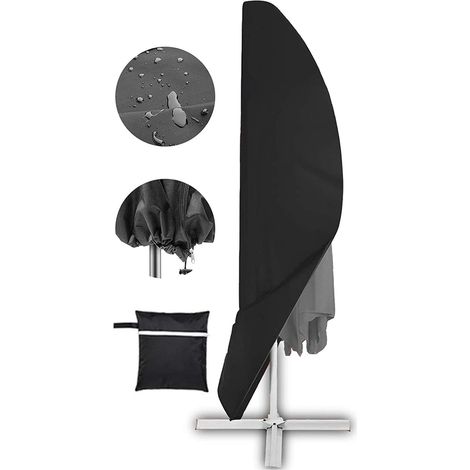 Housse Pour Parasol Déporté - Housse Étanche En Tissu Oxford PU Pour Parasol De 9 À 13 Pieds - Usage Extérieur - 1 Pièce (1/5)