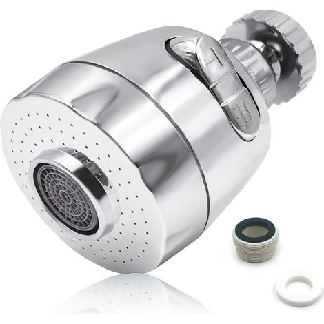 Aérateur de robinet rotatif à 360°, filtre anti-éclaboussures pour économiser l'eau n° (1/5)