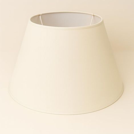 1 Abat-jour Cône, Tissu Coton, Diamètre 40 cm, Doublure PVC, Pour Lampe Table Lampadaire
