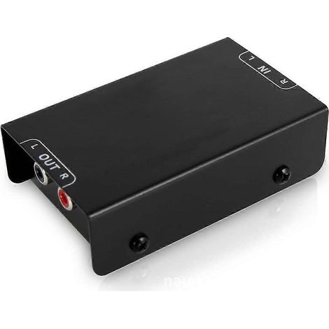 Préamplificateur phono pour platine vinyle - Mini préamplificateur phono stéréo électronique avec entrée et sortie RCA, fonctionnement silencieux et alimentation (1/4)