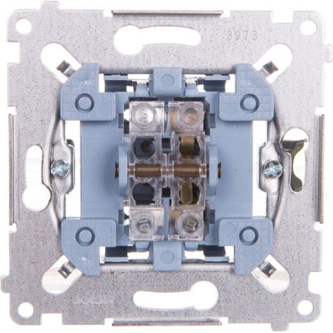 Interruptor monopolar Simon 54, mecanismo de 10 AX 250 V, conexiones r谩pidas, SW1M