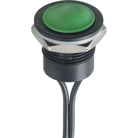 APEM IAR3F1300 IA Series Drucktaster 24 V/DC 2 A 1 x Aus/(Ein) tastend  (Ø x H) 16 mm x 20 mm IP67 1