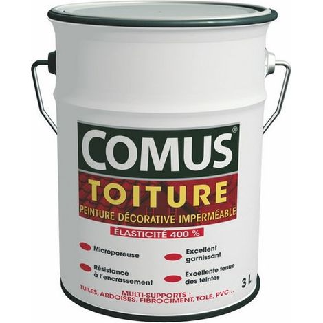Comus Toiture Gris Ardoise 3l - Comus