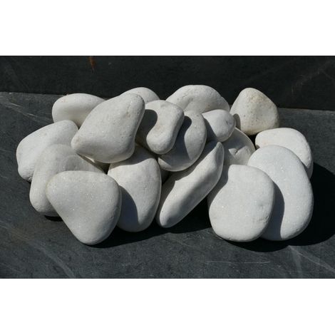 Gros Galet BLANC 100-200 - pack 20 Galet