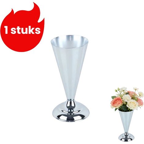 Vase décoratif de mariage vase décoratif pour hôtel maison table finition chrome (1/5)