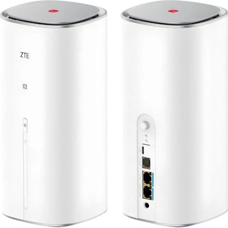 ZTE G5 Ultra Style Router 5G WiFi 7 BE19000 Tri-Band 19Gbps 384 Dispositivos 2x2.5GbE 13dBi Antena Gris (1/5)