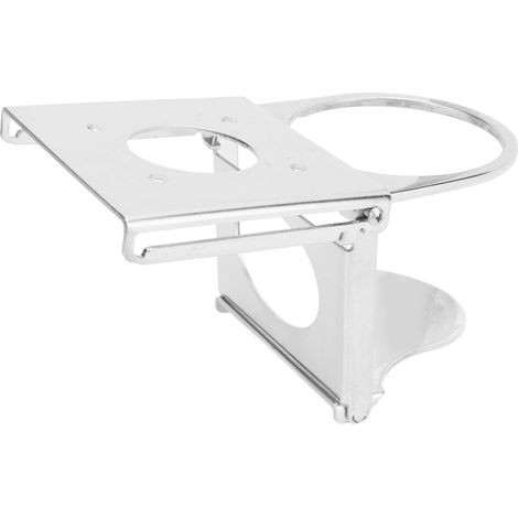 Support de boisson pliable en acier inoxydable, porte-gobelet escamotable pour bateau, camping-car, bureau, yacht, support de bouteille robuste et compact. (1/5)