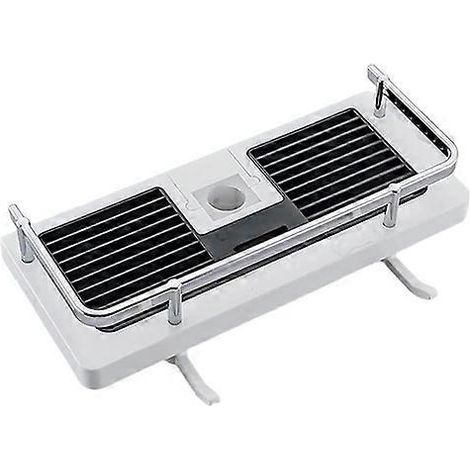 Support de pommeau de douche sans perçage, barre de douche, étagère de rangement, accessoires de salle de bain, porte-shampoing, blanc, 1 pièce (1/5)