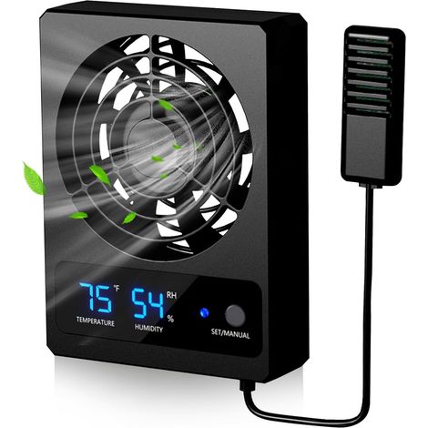 Ventilateur pour reptiles, vitesse réglable, contrôle de l'humidité, déshumidificateur pour terrarium, vivarium, amphibiens, reptiles, serpents (1/5)