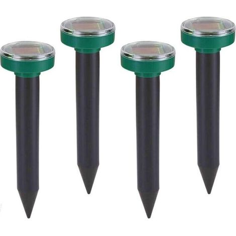 4 répulsif solaire anti-taupe IP65 anti-taupe ultrasonique, anti-taupe, répulsif de campagnol, répulsif de campagnol, répulsif de taupe pour le jardin pelouse cour herbe verte -RAPANDA (1/5)