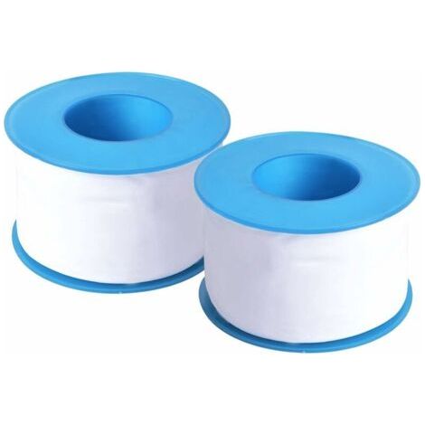 2 Rouleaux de Téflon Ruban Filetage 50mm x 30m, Ruban D'étanchéité PTFE Étanche, Étanchéité de Tuyau Ruban Résistant à La chaleur, Plomberie Joint Rubans pour Robinets Gaz L'eau Pommeau Douche, Blanc (1/5)