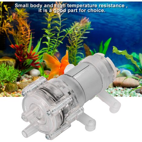 Pompe à eau miniature à membrane transparente pour aquarium, résistante aux hautes températures, 12 V CC (1/2)