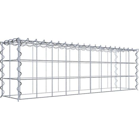 Gabiondeco - Gabion - Element de prolongation en hauteur 100 cm x 30 cm x 20 cm (L x H x P). maille 10 x 10 cm. Spirale. Attention : il manque une grille - Made in Ge... (1/5)