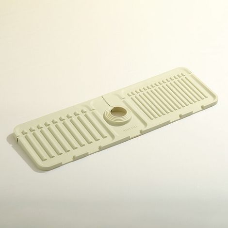 Tapis d'évier de cuisine blanc cassé. protecteur d'évier pliable. tapis de drainage en silicone pour comptoirs de cuisine et de salle de bain. imperméable et résistant aux éclaboussure