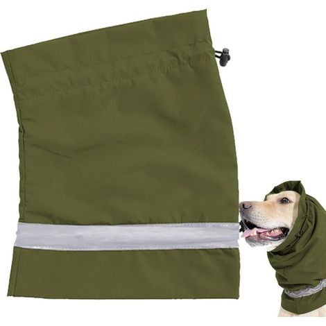 1 snood pour chien, cache-oreilles imperméable, doublure cachemire, bande réfléchissante, ajustable pour hiver (1/5)