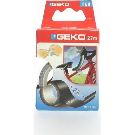GEKO - Adhésif tissu plastifié 19mmx2.7m noir