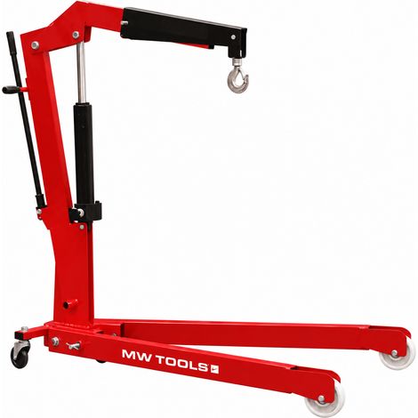 Grue d'atelier pliante 1000 kg - Hauteur de levage 2450 mm - Pompe hydraulique à double action MW Tools CAT6105 (1/3)