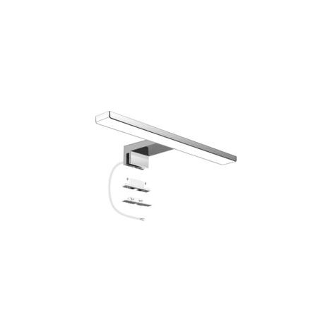 Lampe miroir salle de bain LED 6W 600lm – IP44 étanche 30cm – Acier inoxydable anti-buée 4000K pour maquillage et rasage (1/4)