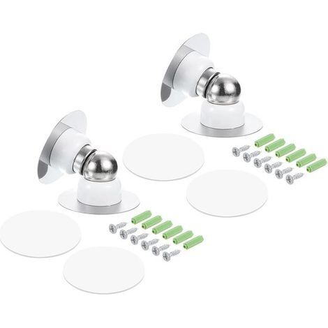 2 piezas，Cierre magnético para puerta，Amortiguador de puerta，Topes de puerta para interiores，Acero inoxidable，545447 mm，Blanco (1/5)