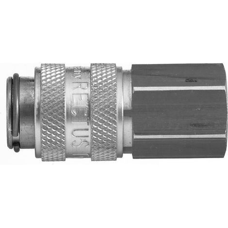 Raccord rapide pneumatique Legris, Filetage femelle vers Femelle 1/8 in Female 16mm 1/8pouces Européen, Profil rectus ( Prix pour 1 )
