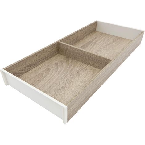 Blum Ambia Line Schubladeneinsatz breit mit 1 Querteiler - Schubkasteneinsatz NL500mm, B200mm, Bardolino Eiche (1/5)