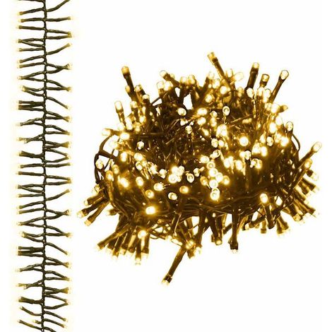 Guirlande lumineuse de 400 LED, en PVC blanc chaud (1/5)