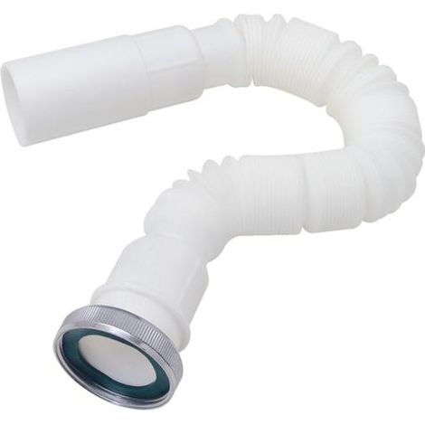 Sifón flexible extensible universal - 1 1/4 x Ø 32/40mm. / Blanco (1/2)