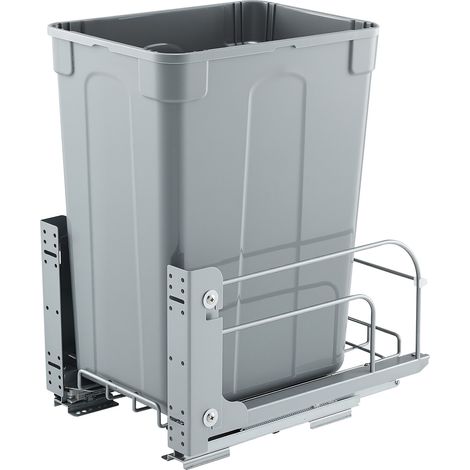 VEVOR Poubelle Coulissante sous Evier et sous Plan 33 L, Collecteur de Dechets avec Systeme Coulissant en Metal a Fermeture Douce, Systeme de Tri Selectif Placard Meuble Bas, Cuisine Restaurant Bar (1/5)