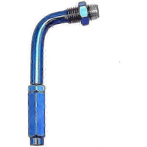 Unique Sclmotos - Ajusteur à 90 degrés CNC pour câble d'accélérateur, câble de frein et d'embrayage de moto, pour moto tout-terrain, cyclomoteur et scooter (bleu et or) (1/5)