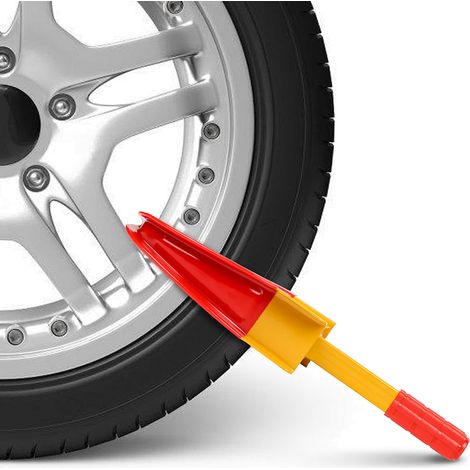 Randaco 1 Set Garra para ruedas universal: inmovilizador y dispositivo antirrobo para coches, remolques y caravanas