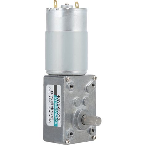 Moteur à engrenage à vis sans fin DC12V XD40WB‑555YSF, couple important, faible vitesse 50 tr/min, contrôle bidirectionnel pour petits dispositifs (1/5)