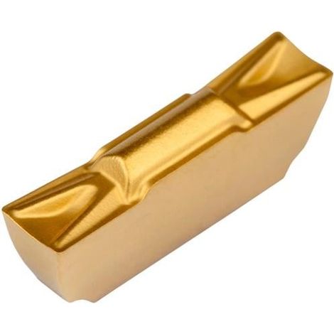 Drehwendeschneidplatte ISO LCMF 031302-F:T8330 Tiefe 3mm PVD beschichtet Gold (1/2)