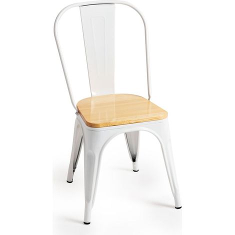 Sillas Comedor - Silla Torix Madera Natural - Blanco
