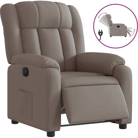 Maison Exclusive - Relaxsessel Elektrisch Taupe Stoff