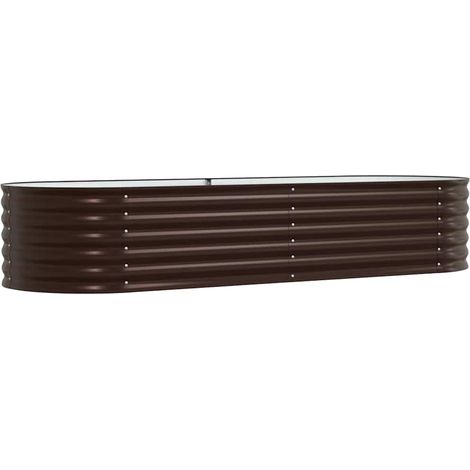 Maison Exclusive - Hochbeet Braun 240 x 80 x 44 cm Stahl