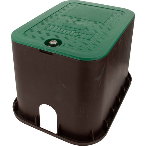Hunter Hydrantschutzgehäuse Ventilbox Ventilkasten braun, Deckel grün - Typ MB-0811