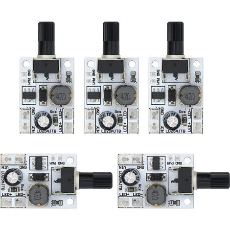 5 Stück DC 6–24 V 20 W LED-Treiberschalter mit einstellbarer Helligkeit und PWM-Dimmersteuerung (1/5)