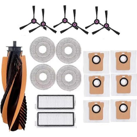 Filtre pour aspirateur brosse pour aspirateur Filtre de brosse pour aspirateur filtre de JONR P20 PRO / T5 Pro Robot Aspirateur Accessoires Main Brosse HEPA Filtre Serpillière Cloth Sac à poussière de (1/5)
