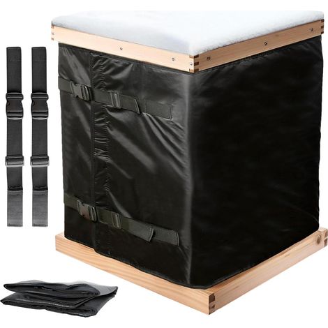 Outdoor Beehive Windproof Protection, Reusable Beehive Protective Cover Adjustable Beehive Winter Wrap, Beehive Wrap 182x60x6.3cm/71.65x23.62x2.48 Inches for Winter Protection (1/5)