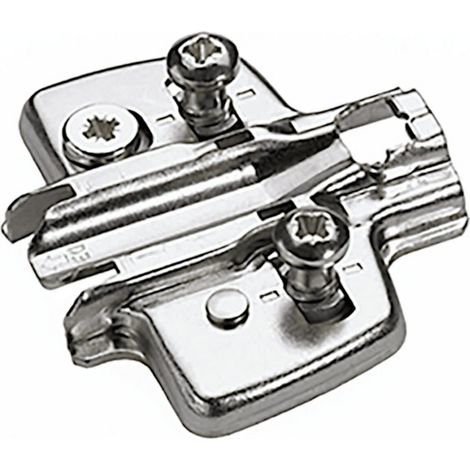Hettich Möbel-Kreuzmontageplatte 9075080 vernickelt